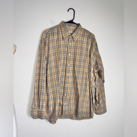 Burberry London Men’s Vintage Nova Check Long Sleeve Button Up Shirt - Picture 1 of 7